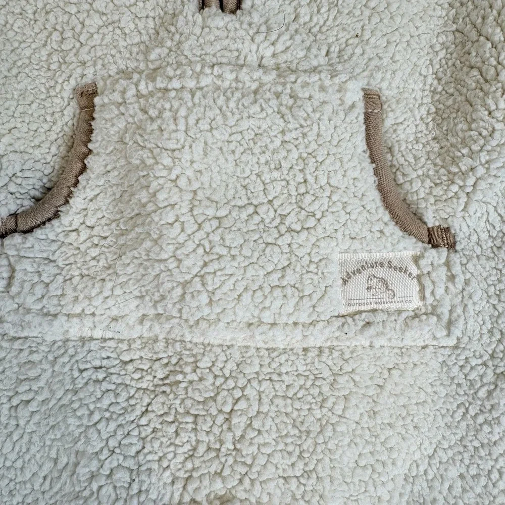 Carter's Sherpa Jumpsuit Baby 6m Cream Adventure Seeker Fleece One Piece